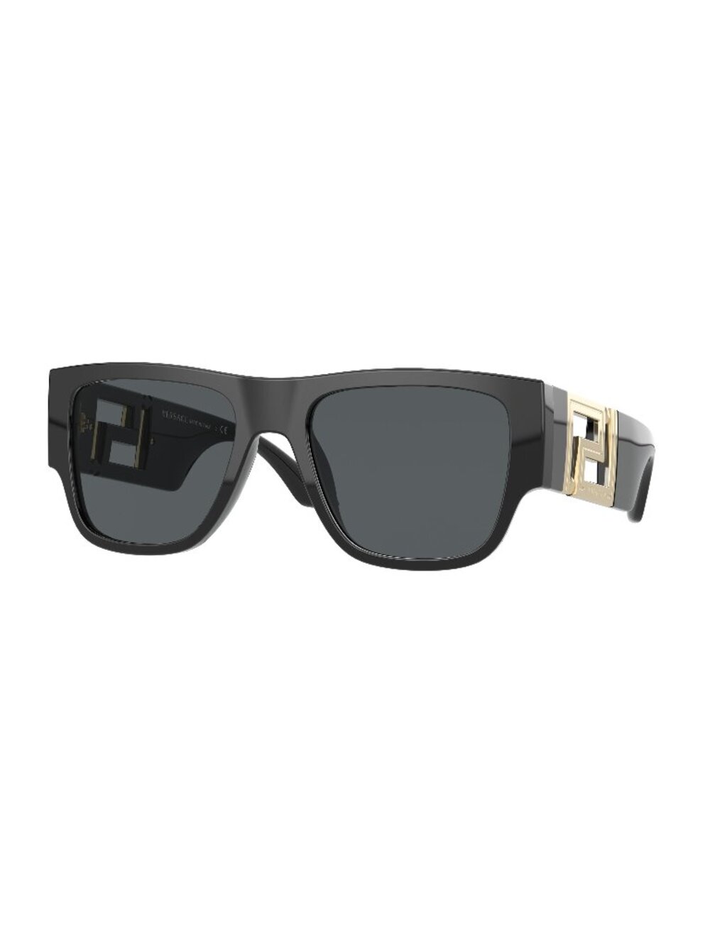 New Versace Men's Sunglasses Black Square Grey Lens Injected Frame VE4403 GB1 87